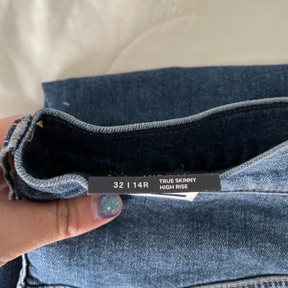NWT GAP 32/14R High Rise True Skinny Jeans - Picture 7 of 7